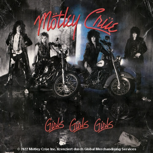 Poster Motley Crue vom Album Girls Girls Girls